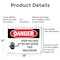 Signmission High Voltage Do Not Enter This Enclosure Danger Sign, Aluminum, 18in W x 12in L, 2PK OS-2PACK-DS-A-1218-L-1341 - alternate 2